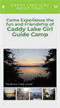 Mobile Screenshot of caddylakecamp.com